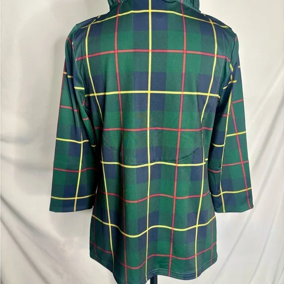 Gretchen Scott Ruffneck Top - Plaidly Cooper - Picture 9 of 10